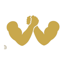 Arm wrestler grip icon